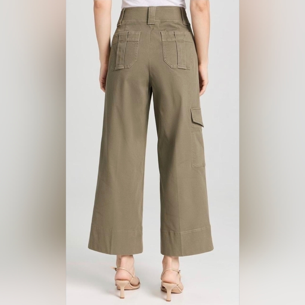 Women's Wide-Leg Cargo Pants - Olive